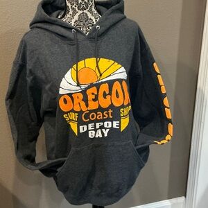 Jerzees Dark Gray Depot Bay Hoodie Size Medium